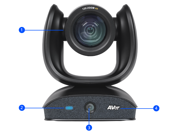 CAM570 - 4K デュアルレンズ中・大規模会議室向け、音声追尾Webカメラ