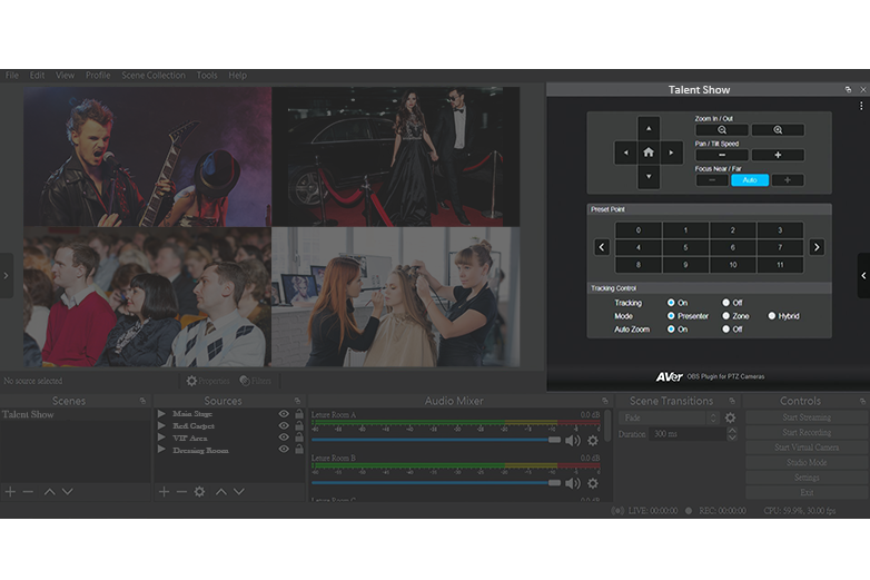 OBS Plugin for PTZ Cameras - Value-Added Software | AVer Global