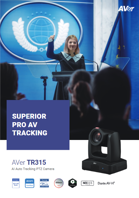 AVer TR315 - AI Auto Tracking PTZ Camera | AVer Europe